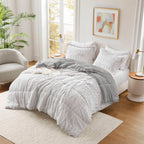 Madison Park Margot Back Print Long Fur Comforter Set