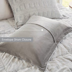 Madison Park Margot Back Print Long Fur Comforter Set