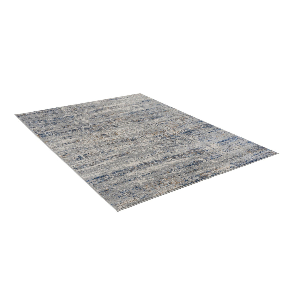 Madison Park Marie Blue/ Cream Abstract Area Rug