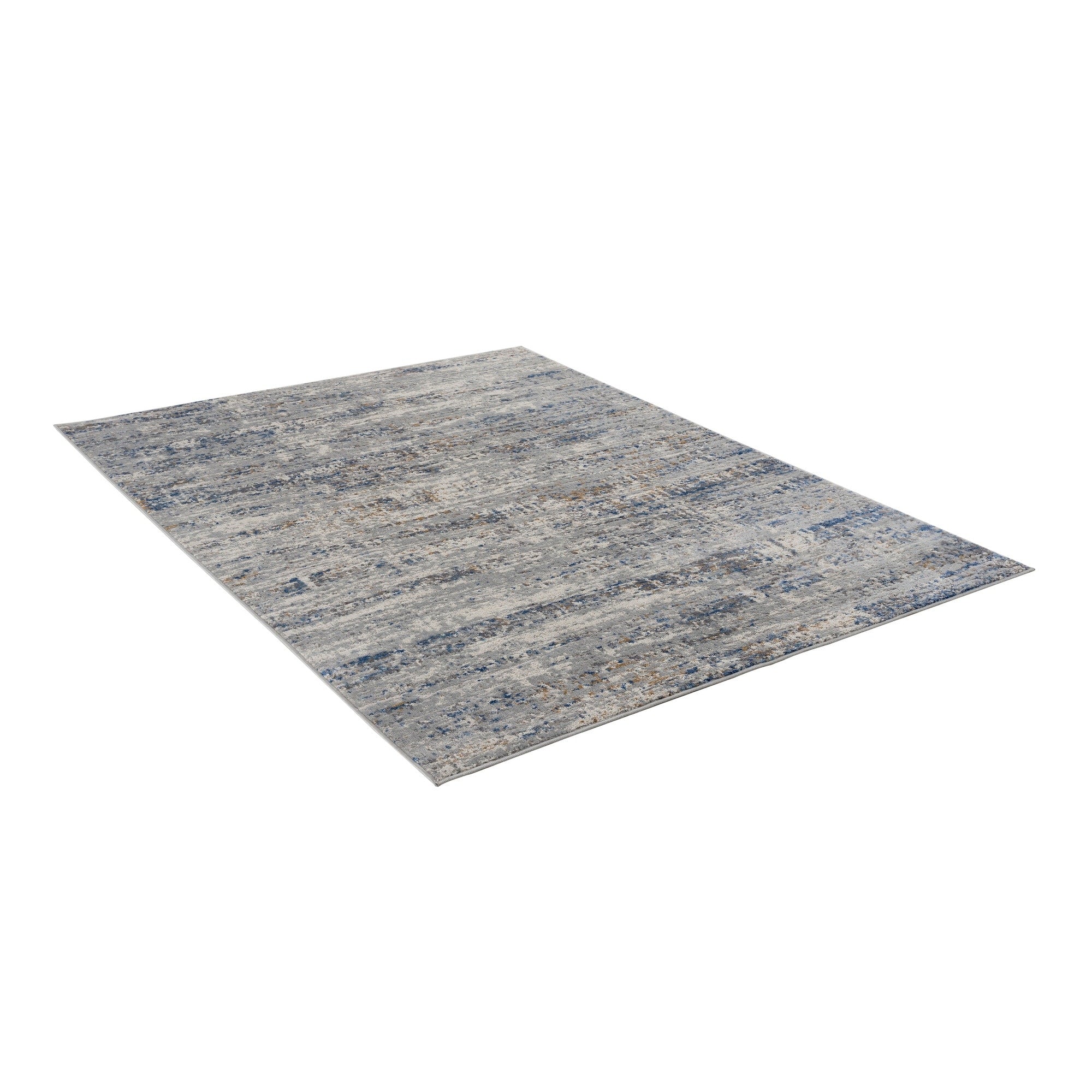 Madison Park Marie Blue/ Cream Abstract Area Rug
