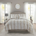 Madison Park Marselle Faux Fur Comforter Set