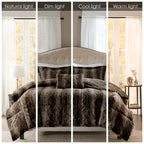 Madison Park Marselle Faux Fur Comforter Set