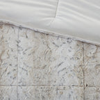 Madison Park Marselle Faux Fur Comforter Set