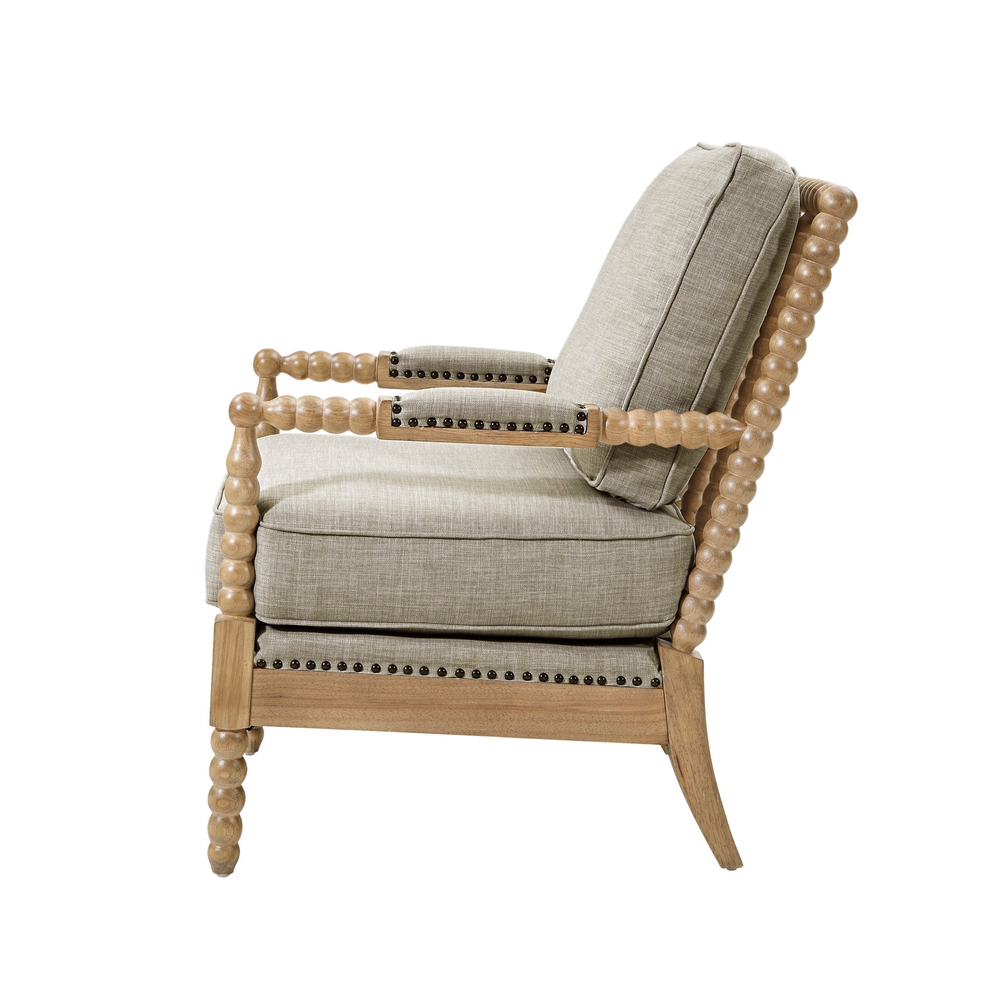 Madison Park Donohue Turned Wood Frame Armchair