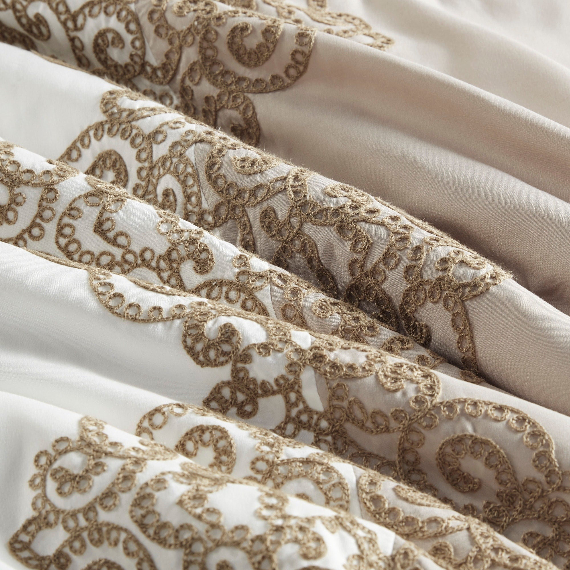 Madison Park Vera 8 Piece Embroidered Microfiber Comforter Set