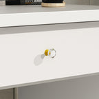 Makeup Vanity Set Table With LED Light &Mirror & Stool