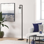 Malva 67.75 Tall Floor Lamp with Glass Shade - 11 Wide
