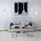 Malva 67.75 Tall Floor Lamp with Glass Shade - 11 Wide