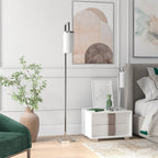 Malva 67.75 Tall Floor Lamp with Glass Shade - 11 Wide