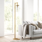 Malva 67.75 Tall Floor Lamp with Glass Shade - 11 Wide