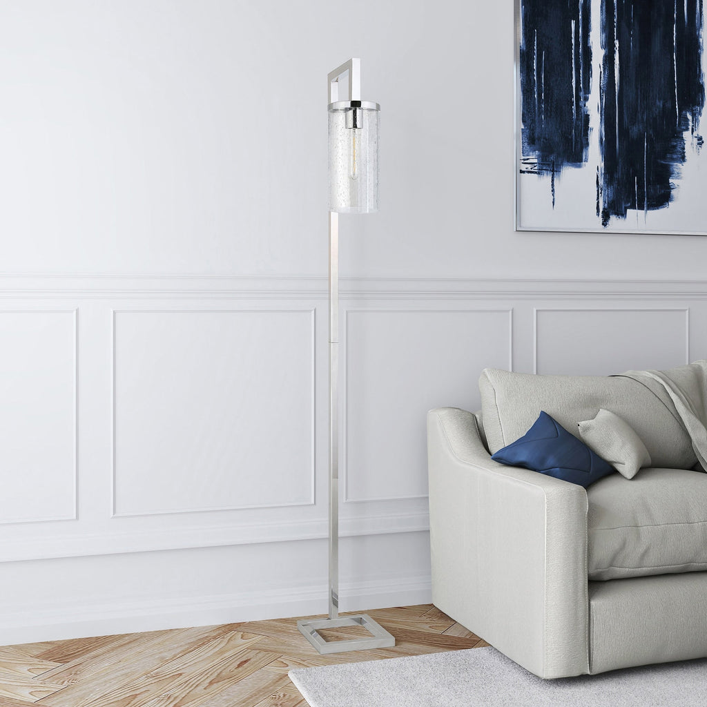 Malva 67.75 Tall Floor Lamp with Glass Shade - 11 Wide