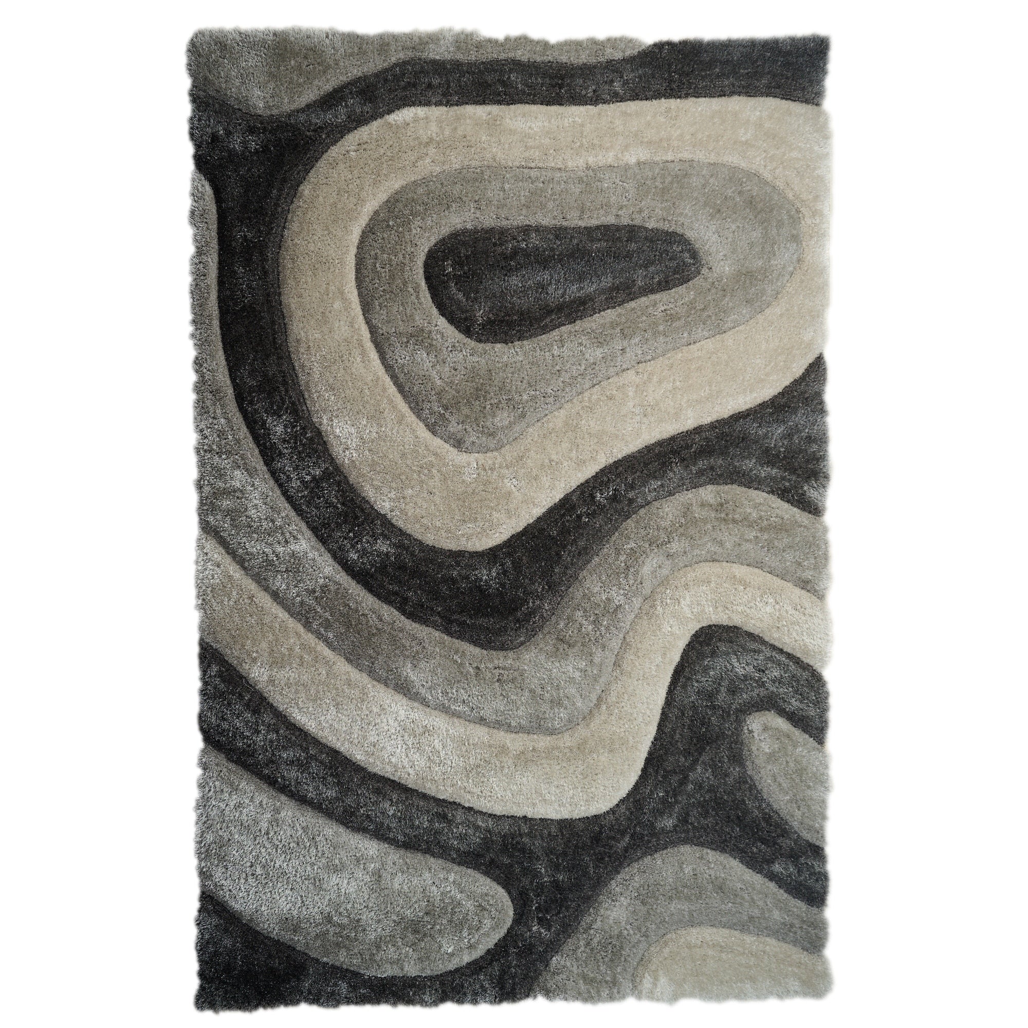 Mateos Shag Abstract Designed Area Rug