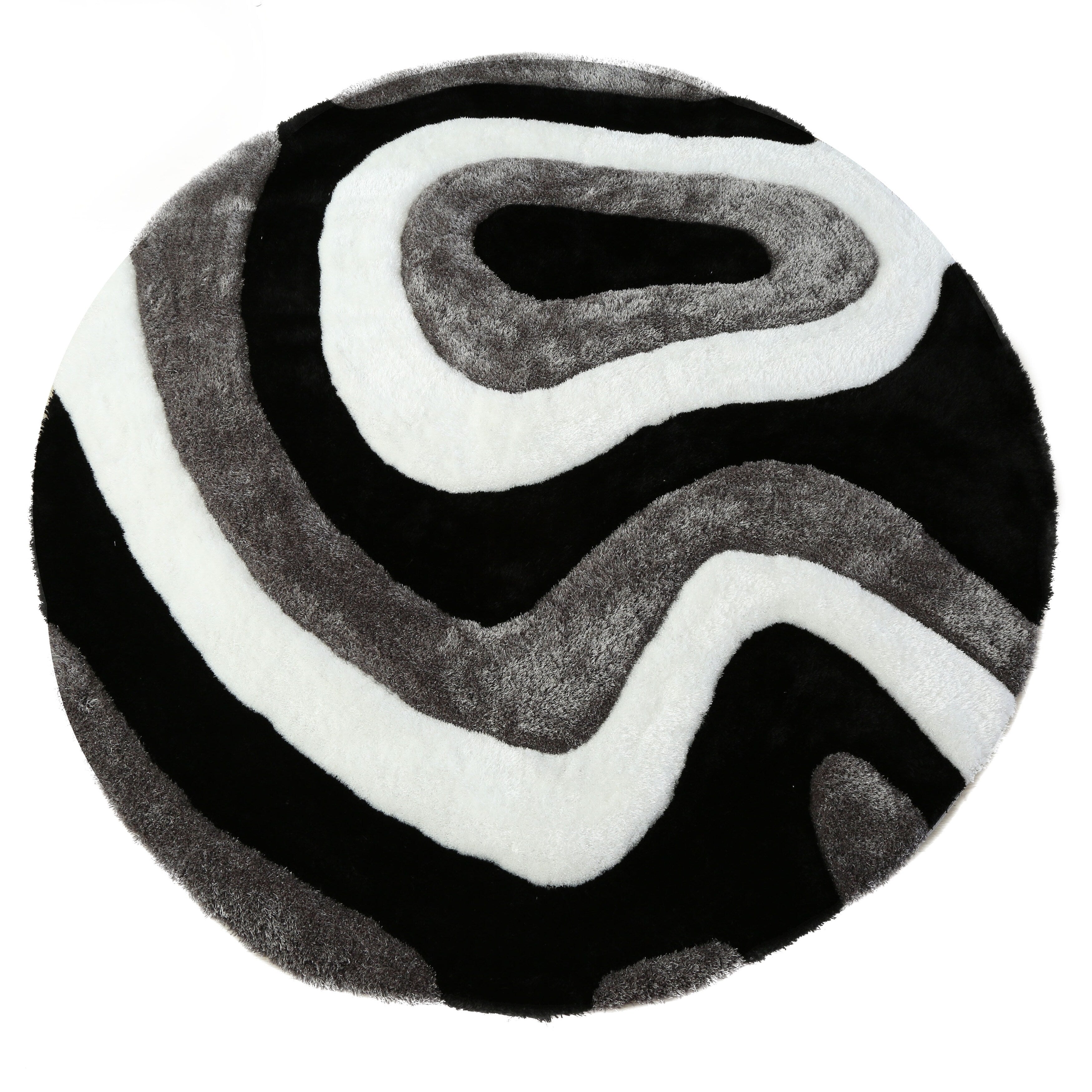 Mateos Shag Abstract Designed Area Rug