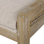 Maurers Cane and Wood Upholstered Dining Chairs (Set of 2) by Christopher Knight Home