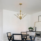 Maxax 4 - Light Unique Classic / Traditional Chandelier with Crystal Accents