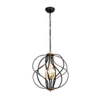 Maxax 4 - Light Unique Geometric Chandelier Wrought Iron Accents - 17.7*17.3*17.3