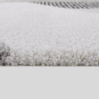 Merril Mid-century Modern Color Block Shag Area Rug