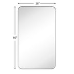 TEHOME Mid-Century Modern Chic Metal Rounded Wall Mirrors