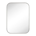 TEHOME Mid-Century Modern Chic Metal Rounded Wall Mirrors