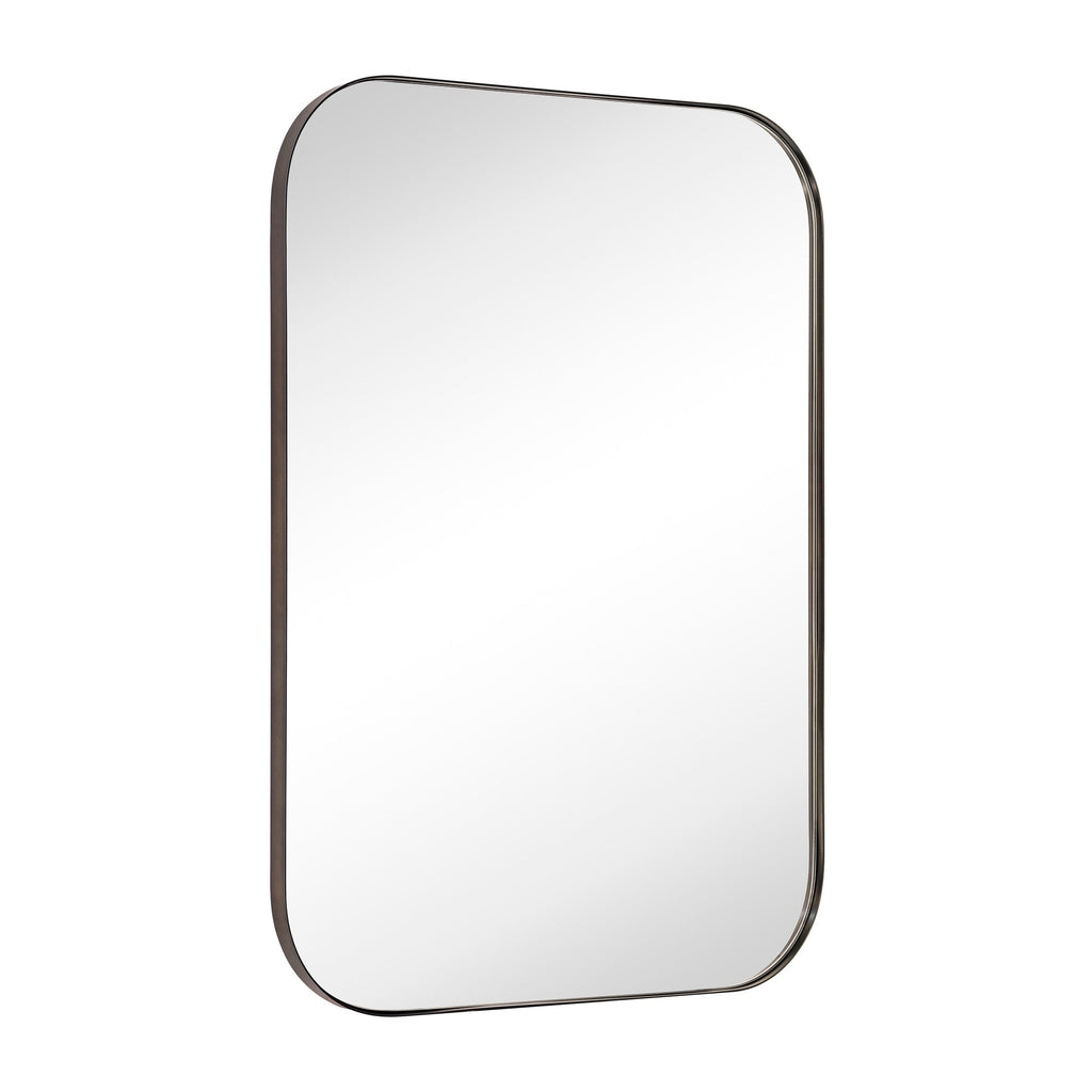 TEHOME Mid-Century Modern Chic Metal Rounded Wall Mirrors