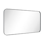 TEHOME Mid-Century Modern Chic Metal Rounded Wall Mirrors