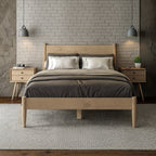 Mid-Century Panel Bed