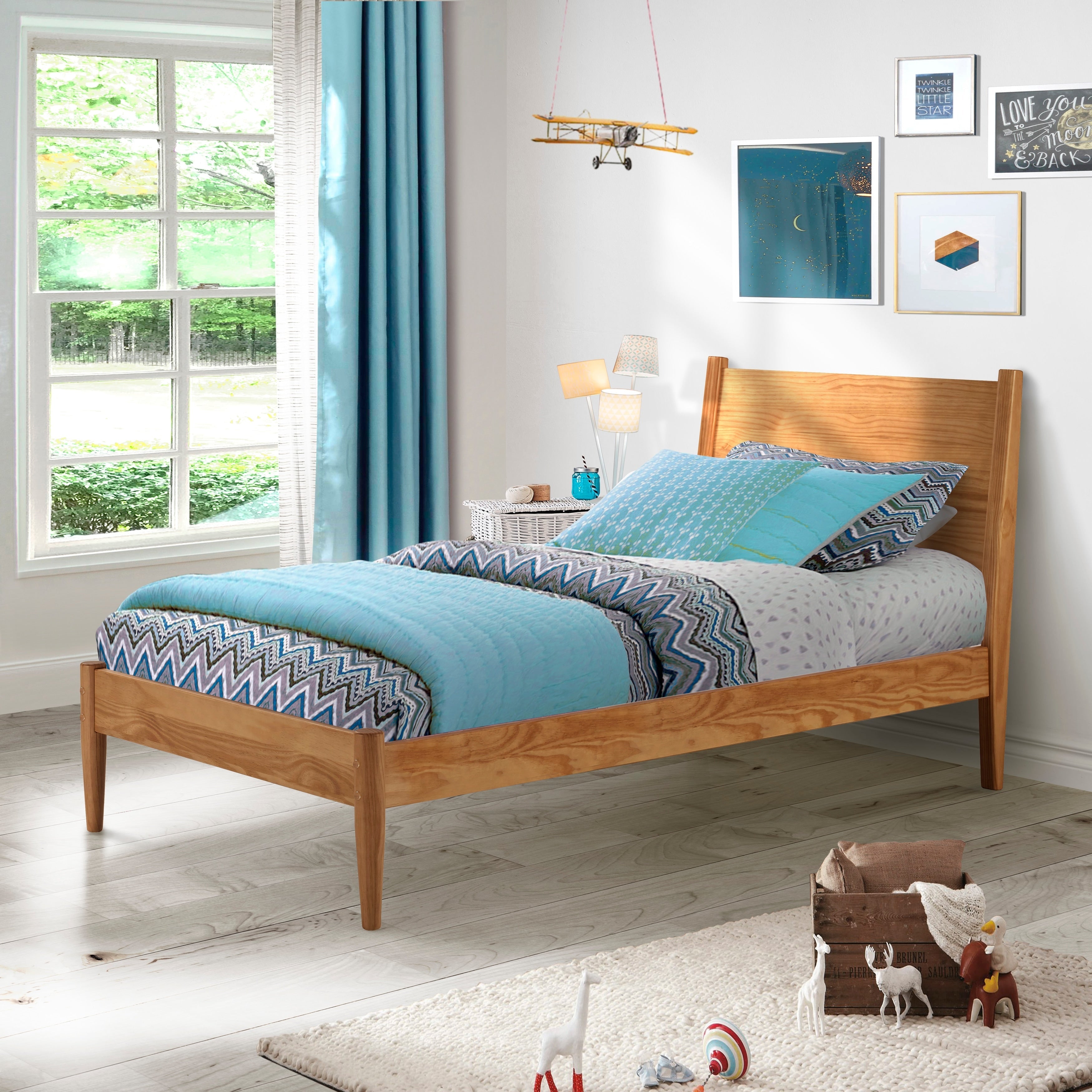 Mid-Century Panel Bed