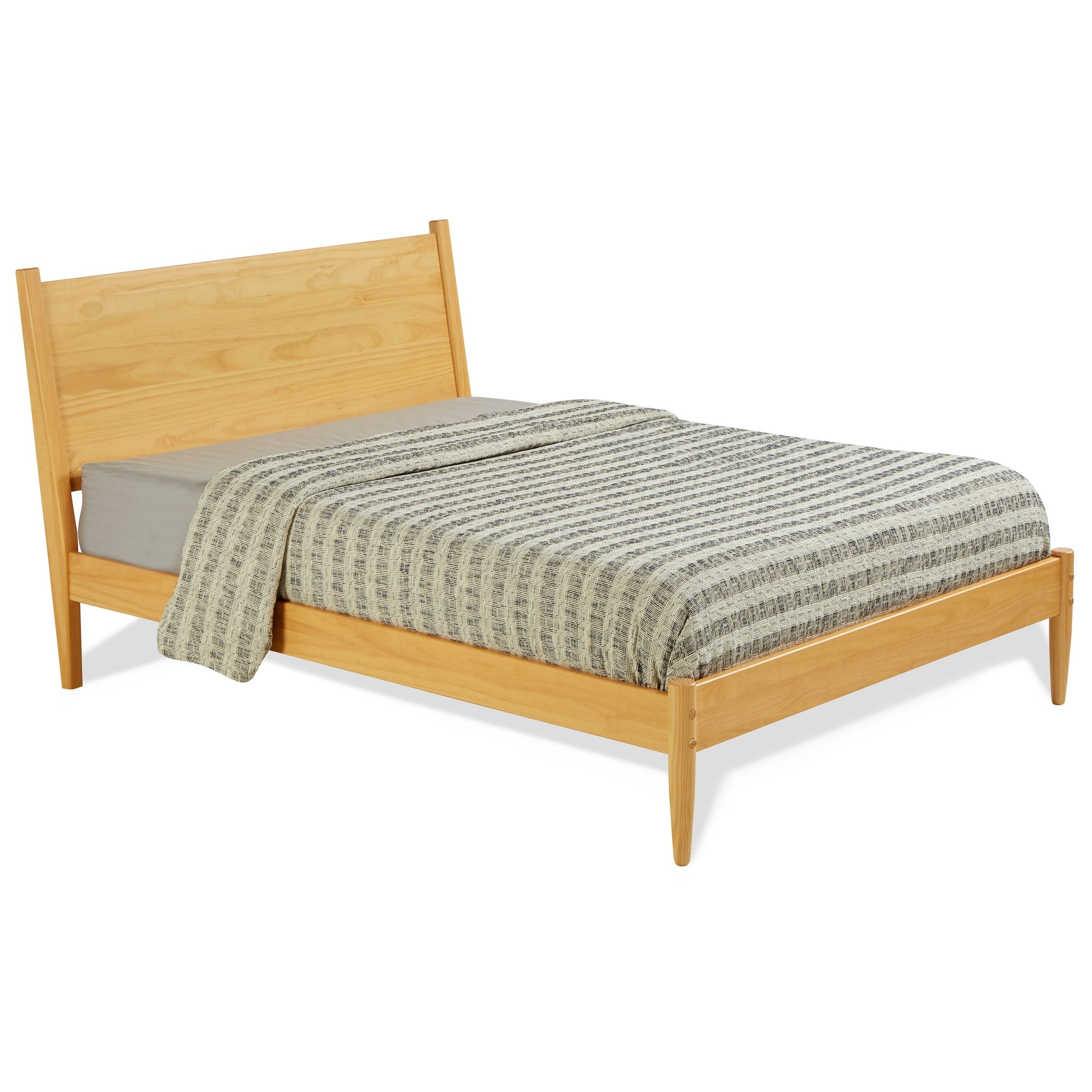 Mid-Century Panel Bed