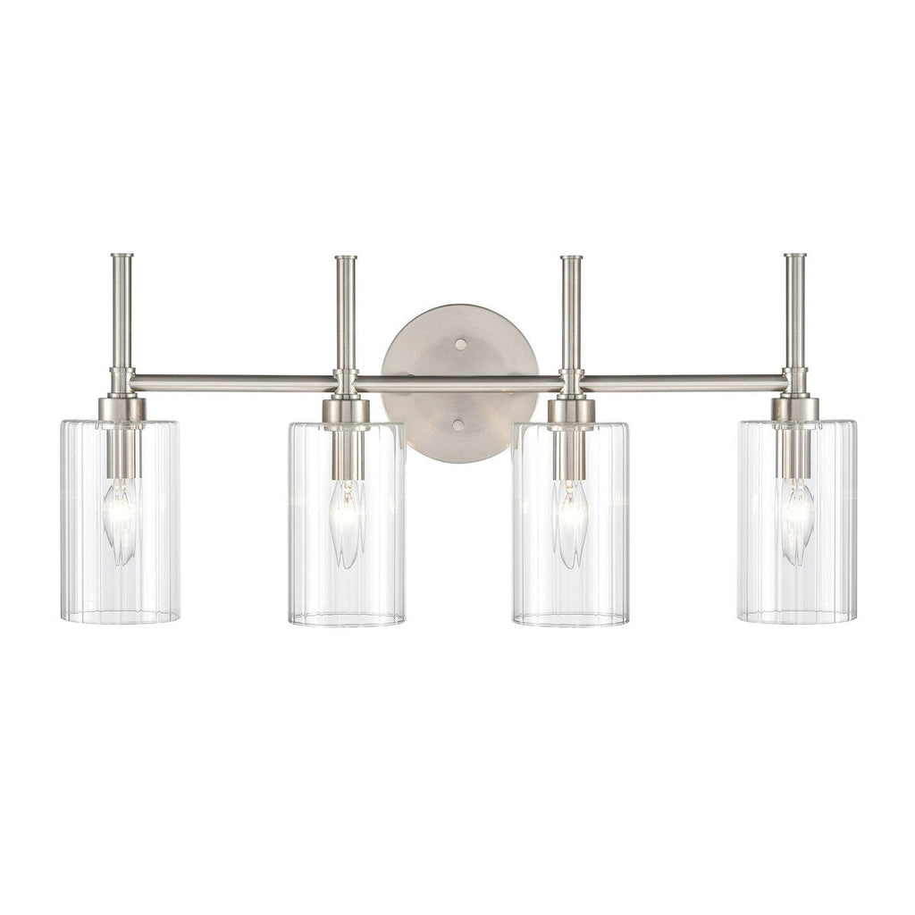 Millennium Lighting Chastine Bathroom Vanity Light Fixture with Clear Beveled Glass Shades
