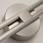 Minimalist 2-Light Dimmable LED Vanity Light Linear Metal Wall Sconce