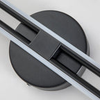 Minimalist 2-Light Dimmable LED Vanity Light Linear Metal Wall Sconce