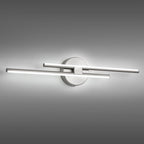 Minimalist 2-Light Dimmable LED Vanity Light Linear Metal Wall Sconce