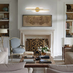 Minimalist 2-Light Dimmable LED Vanity Light Linear Metal Wall Sconce