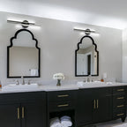 Minimalist 2-Light Dimmable LED Vanity Light Linear Metal Wall Sconce