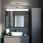 Minimalist 2-Light Dimmable LED Vanity Light Linear Metal Wall Sconce