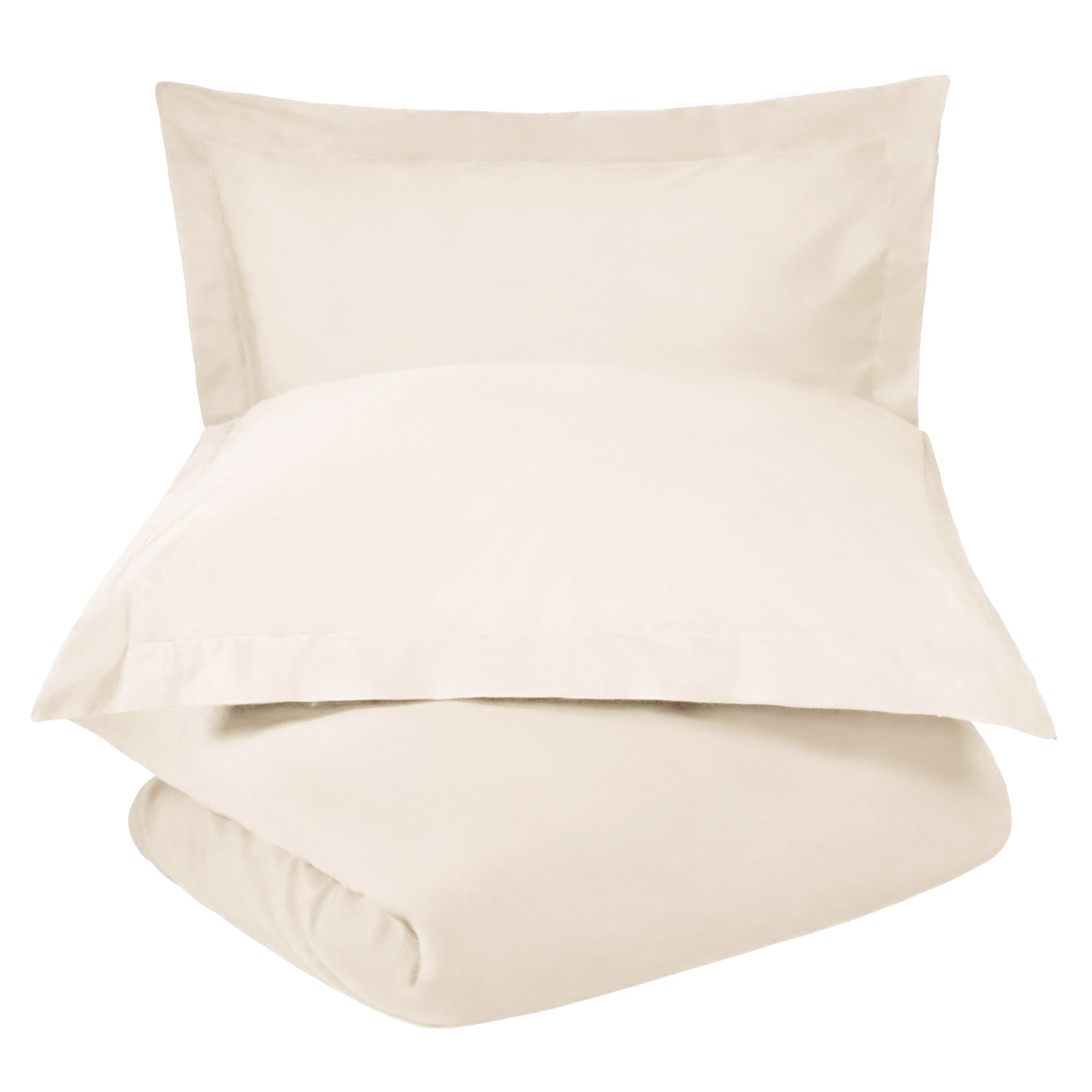 Superior 300-Thread Count Cotton Percale Duvet Cover Set