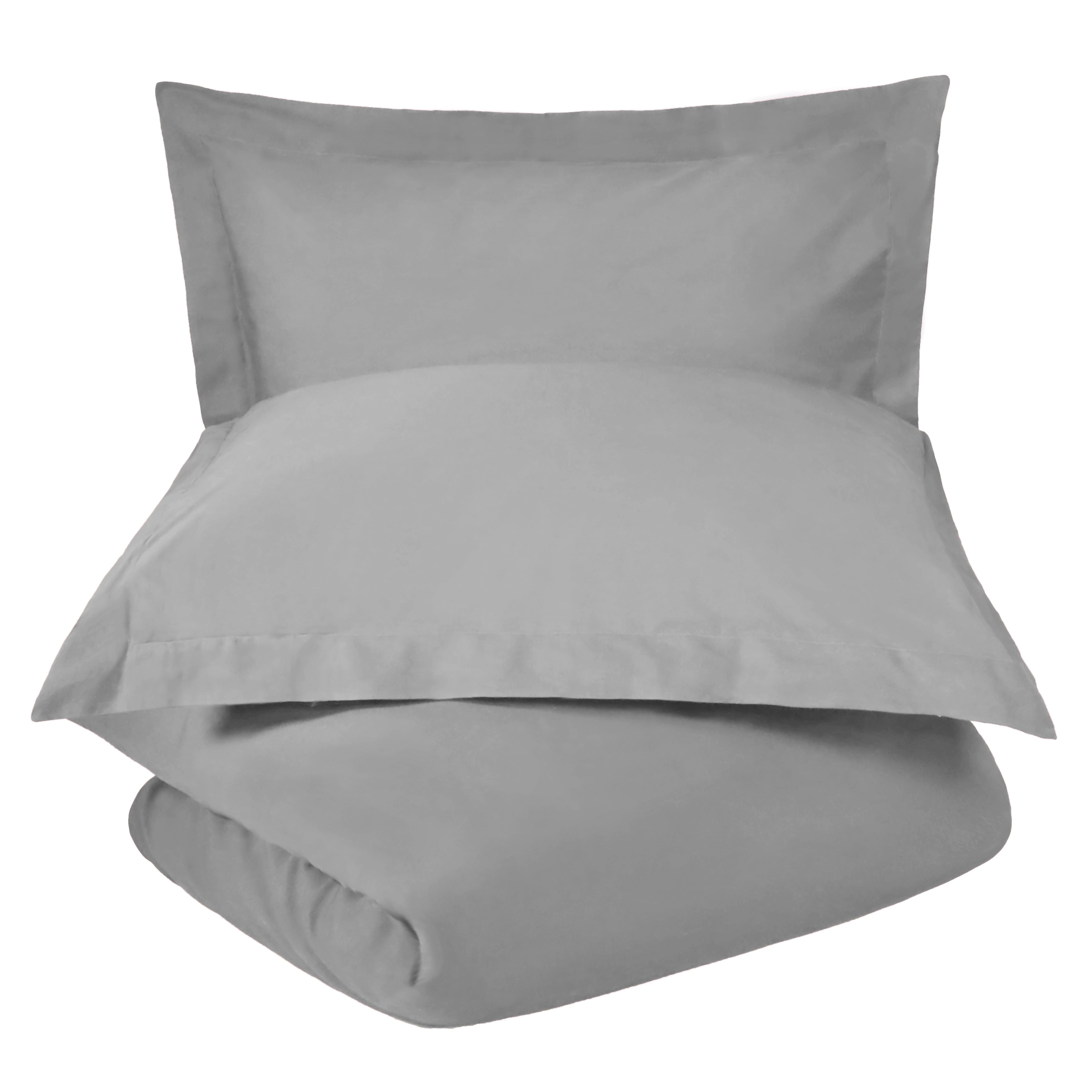Superior 300-Thread Count Cotton Percale Duvet Cover Set