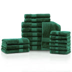 Superior Rayon from Bamboo and Cotton 18-Piece Towel Set (6 Bath, 6 Hand, 6 Face Towels)