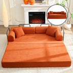 Mixoy Convertible Pull Out Sleeper Sofa Bed with Movable armrest,Folding Mattress Couch,Removable Washable Floor Sofa Bed