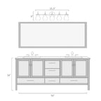 Modern 2/3/4/5-Light Bathroom Vanity Light Globe Glass Wall Sconce Minimalist Design