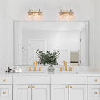 Modern 2/3/4/5-Light Bathroom Vanity Light Globe Glass Wall Sconce Minimalist Design