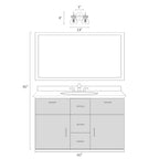 Modern 2/3/4/5-Light Bathroom Vanity Light Globe Glass Wall Sconce Minimalist Design