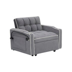 Modern 70.86 3 in 1 Single Convertible Sofa Bed with Adjustable Back and USB Charging Port for Living Room