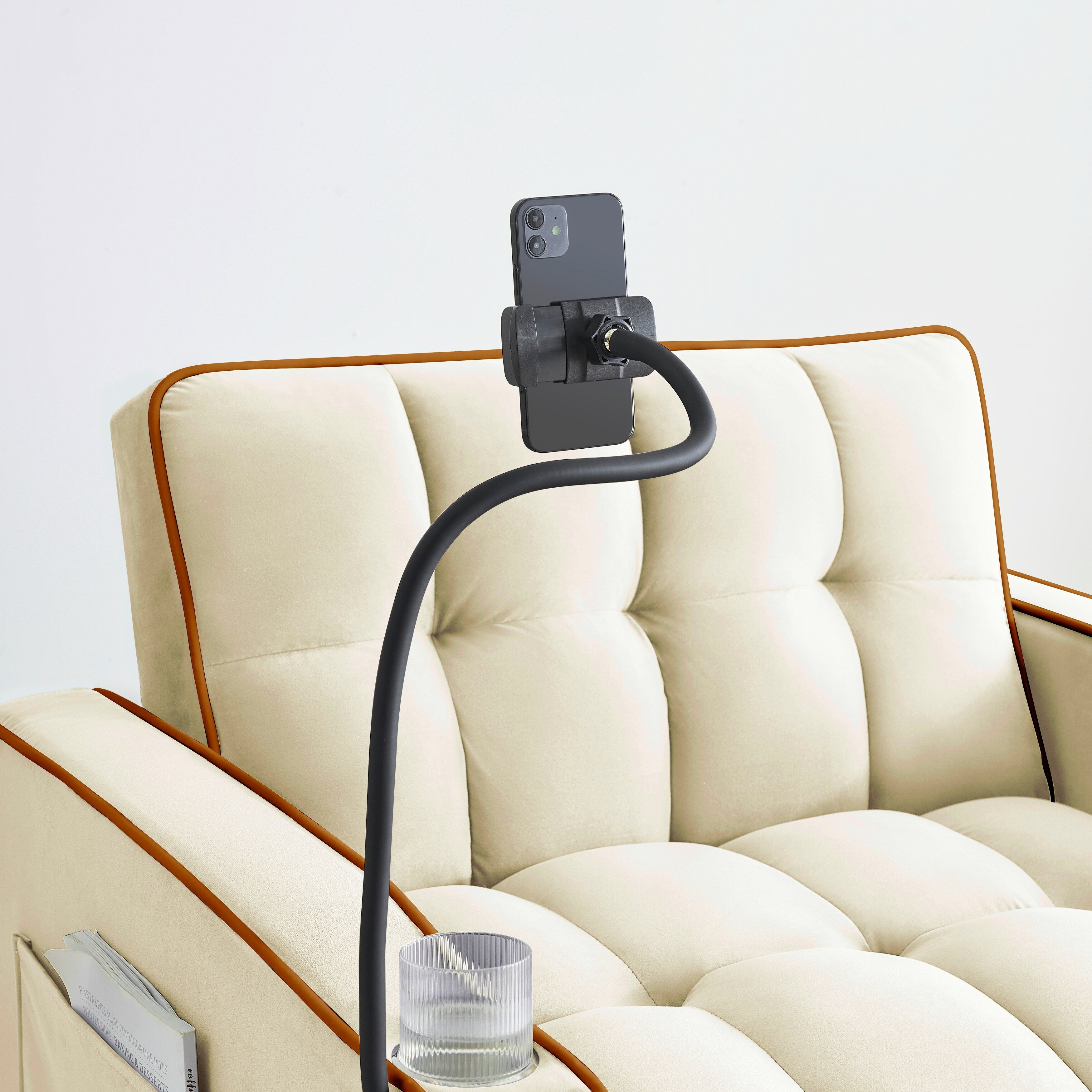 Modern 70.86 3 in 1 Single Convertible Sofa Bed with Adjustable Back and USB Charging Port for Living Room