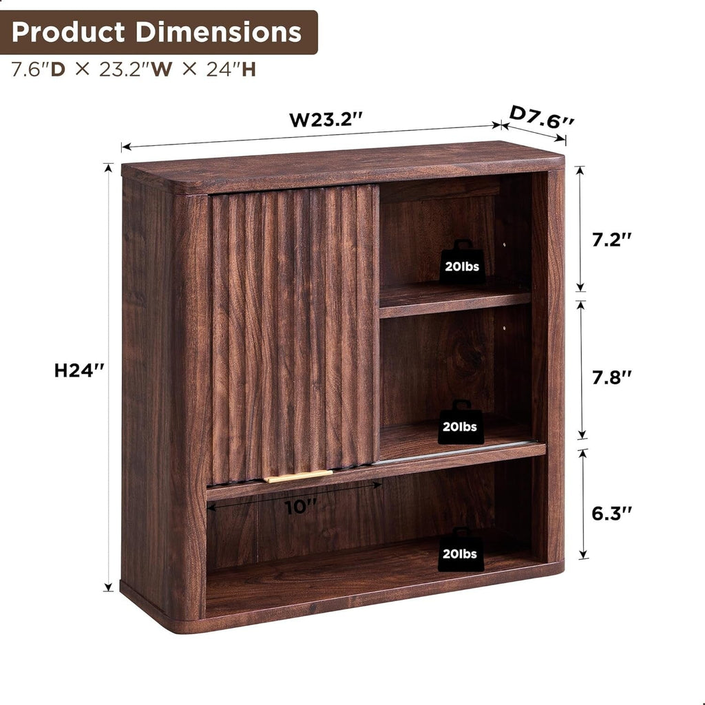 Modern Bathroom Wall Cabinet, Medicine Cabinet, Wall Storage Organizer