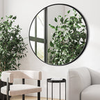 Modern Bathroom Wall Mounted Round Vanity Mirror