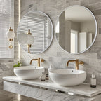 Modern Bathroom Wall Mounted Round Vanity Mirror