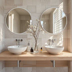 Modern Bathroom Wall Mounted Round Vanity Mirror