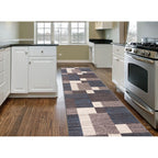 World Rug Gallery Modern Boxes Design Non-slip (Non-skid) Area Rug