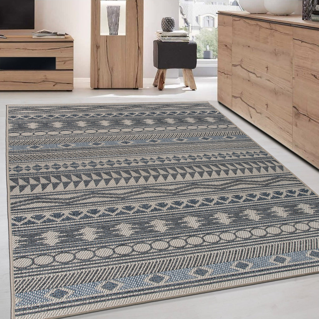 World Rug Gallery Modern Bohemian Global Indoor/Outdoor Area Rug